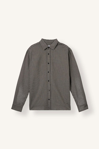 Regular Fit Textured Plaid Long Sleeve Shirt
