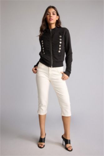 Women White Capri