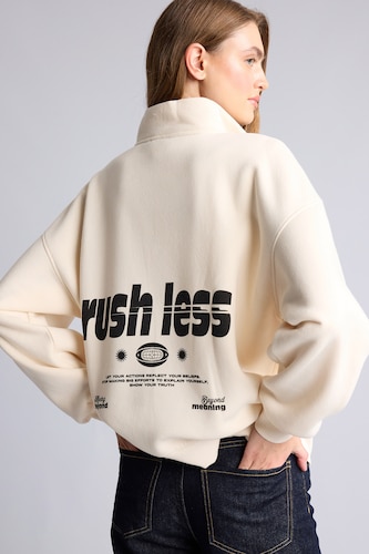 Женщины Бежевый Свитшот Oversize