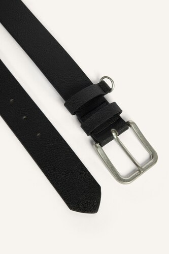 Man Casual Faux Leather 2 Piece Belt