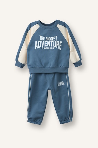 Baby Boy 100% Cotton Sweatshirt Sweatpants 2 Piece Set