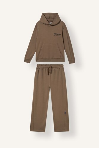 Ensemble Sweat capuche avec poche kangourou et Jogging large pour garçon