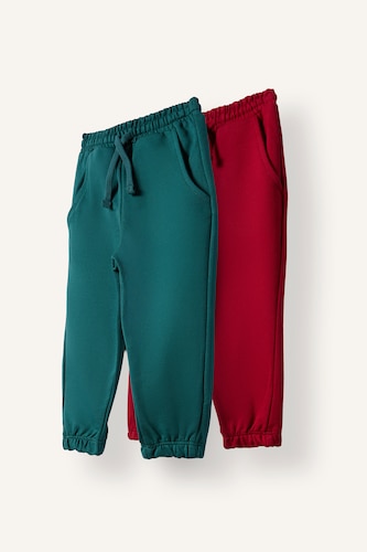 Baby Boys Red 2 piece Oversize Fit Normal Waist Trousers