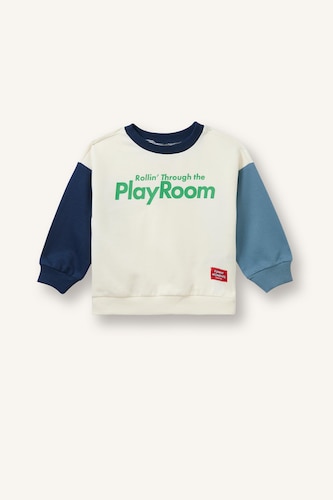 Sweatshirt imprimé color block Coupe oversize pour bébé garçon