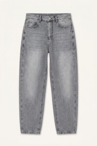 Erkek Açık Gri Super Baggy Fit Pantolon