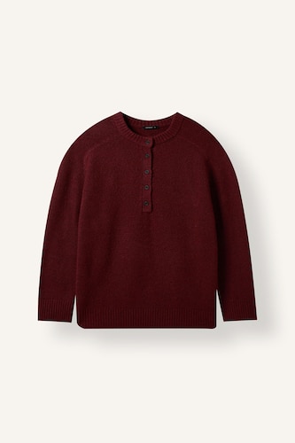 Relaxed Fit Wool Blend Knitted Tunic