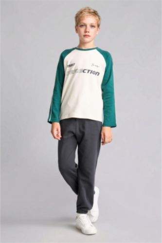 Young Boys - Teen Boys Dark Green 2 piece Oversize Fit Set