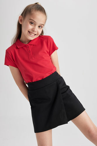 Girl Regular Fit Short-Sleeved Polo T-Shirt