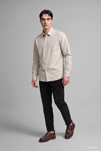 Regular Fit Cotton Long Sleeve Shirt