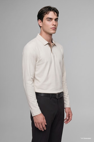 Men Ecru Regular Fit Sweatshirt