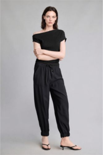 Kadın Siyah Modal Jogger Pantolon