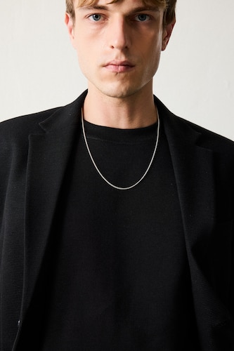 Men Gümüş Boy Silver Steel Necklace