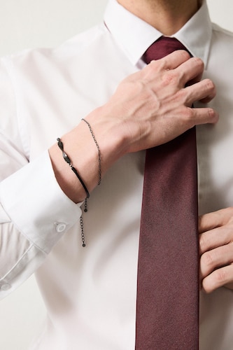 Men Black Man Stainless Steel Black Bracelet