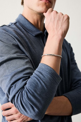 Men Gümüş Bracelet