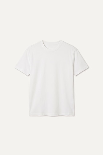 Regular Fit Crew Neck Pique Short Sleeve T-Shirt