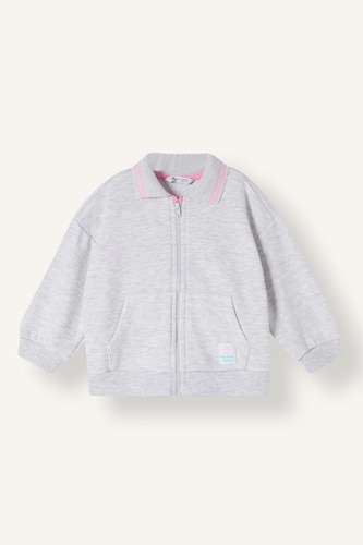 Fermuarlı Basic Sweatshirt Hırka Kız Çocuk