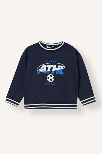 Oversize Fit Printed Sweatshirt