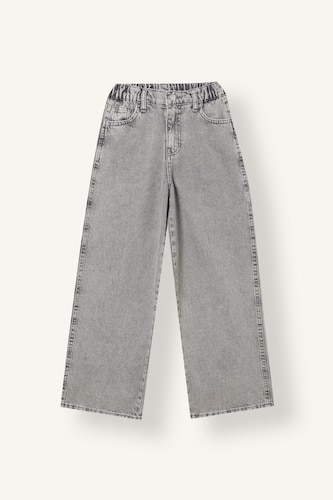 Erkek Çocuk - Genç Erkek Gri Loose Fit Jean Erkek Çocuk
