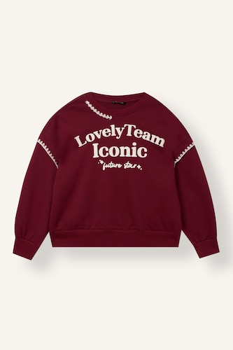 Girl Relax Fit Crew Neck Printed Sweatshirt