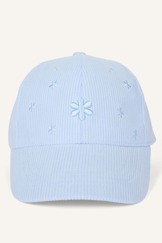Girl Star Embroidered Corduroy Cap