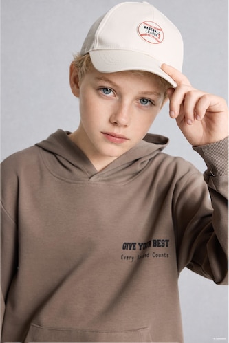 Boy Cotton Sports Printed Cap