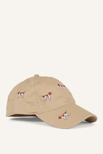 Boy Printed and Embroidered Cotton Cap