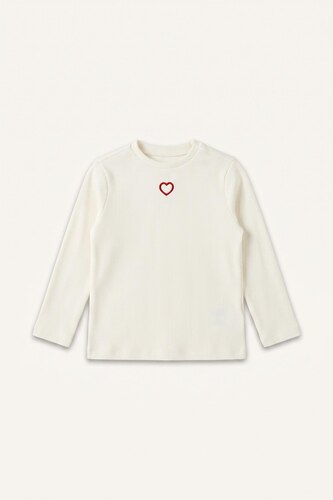Baby Girl Heart Pattern Long Sleeve T-Shirt