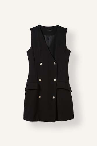 V-Neck Sleeveless Mini Dress