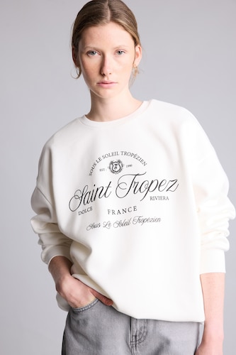Oversize Printed Heavyweight Sweatshirt