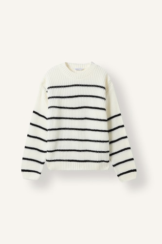Young Girls - Teen Girls White Girl Regular Fit Crew Neck Pullover