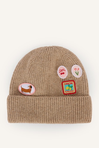 Bonnet pour femme avec broderie d’étiquette