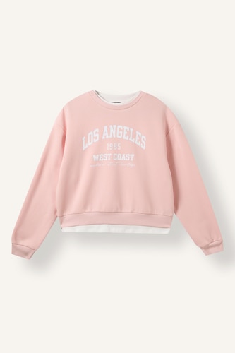 Relax Fit Printed Heavyweight Sweatshirt