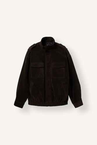 Regular Fit Stand Collar Zip-Up Jacket
