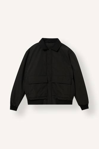 Erkek Siyah Regular Fit Cepli Mont