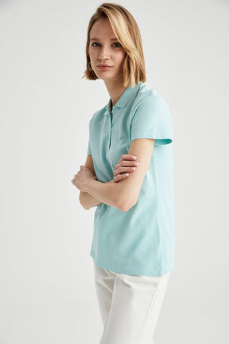 Basic Polo Yaka %100 Pamuk Tişört