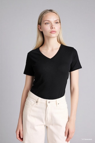 Slim Fit Ribana Short Sleeve T-Shirt
