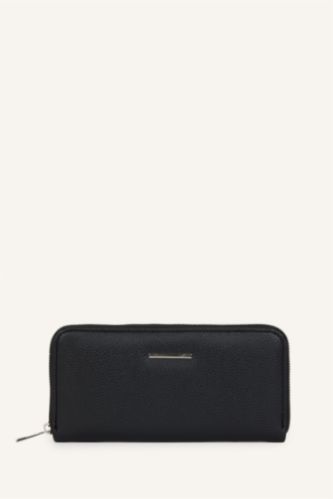 Women Black Woman Faux Leather Wallets