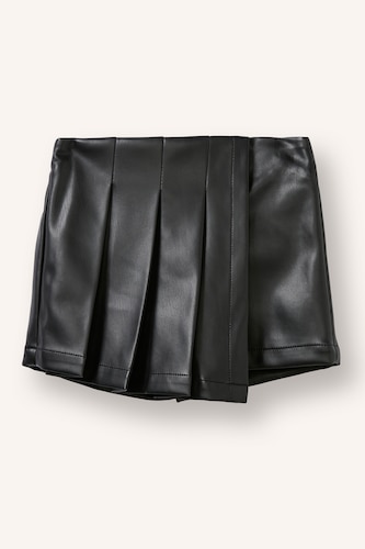 Baby Girls Black Baby Girl Faux Leather Skirt
