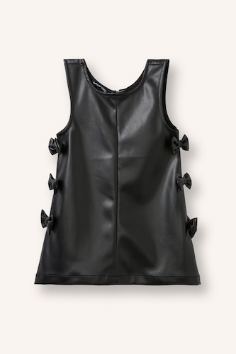 Baby Girls Black Regular Fit Sleeveless Woven Dress