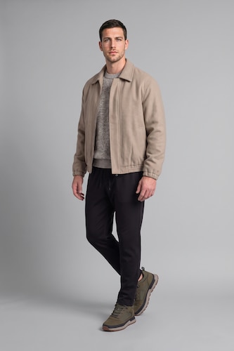 Erkek Taş Regular Fit Gömlek Yaka Mont