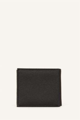 Men Black Man Faux Leather Wallets