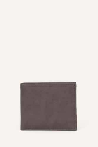Men Grey Man Faux Leather Wallets
