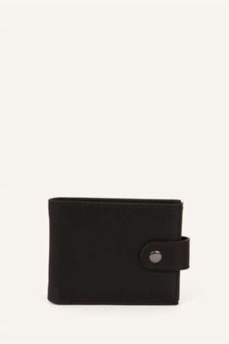 Men Black Man Faux Leather Wallets