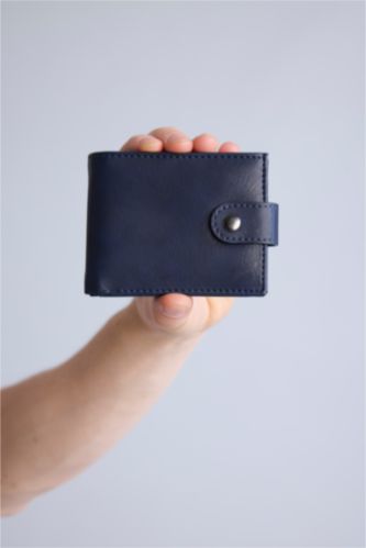 Men NAVY Man Faux Leather Wallets