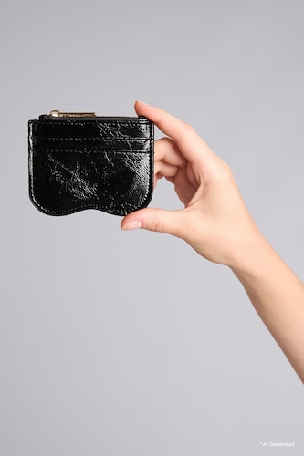 Woman Faux Leather Business Card Wallet
