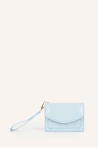 WOMAN Blue Woman Faux Leather Wallets