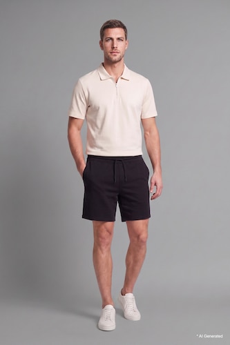 Men Black Regular Fit Regular Hem Shorts