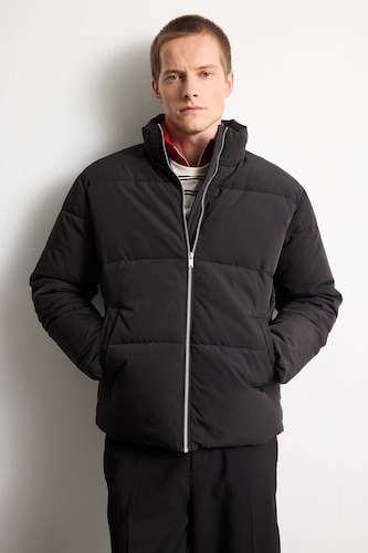 Men Black Puffer Jacket