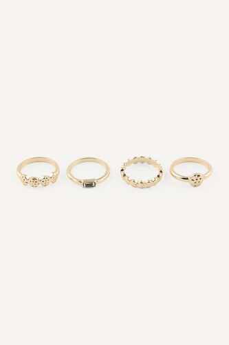 Women Altın 4 piece Ring