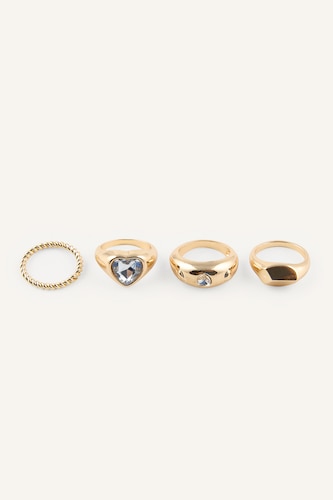 Women Altın 4 piece Ring
